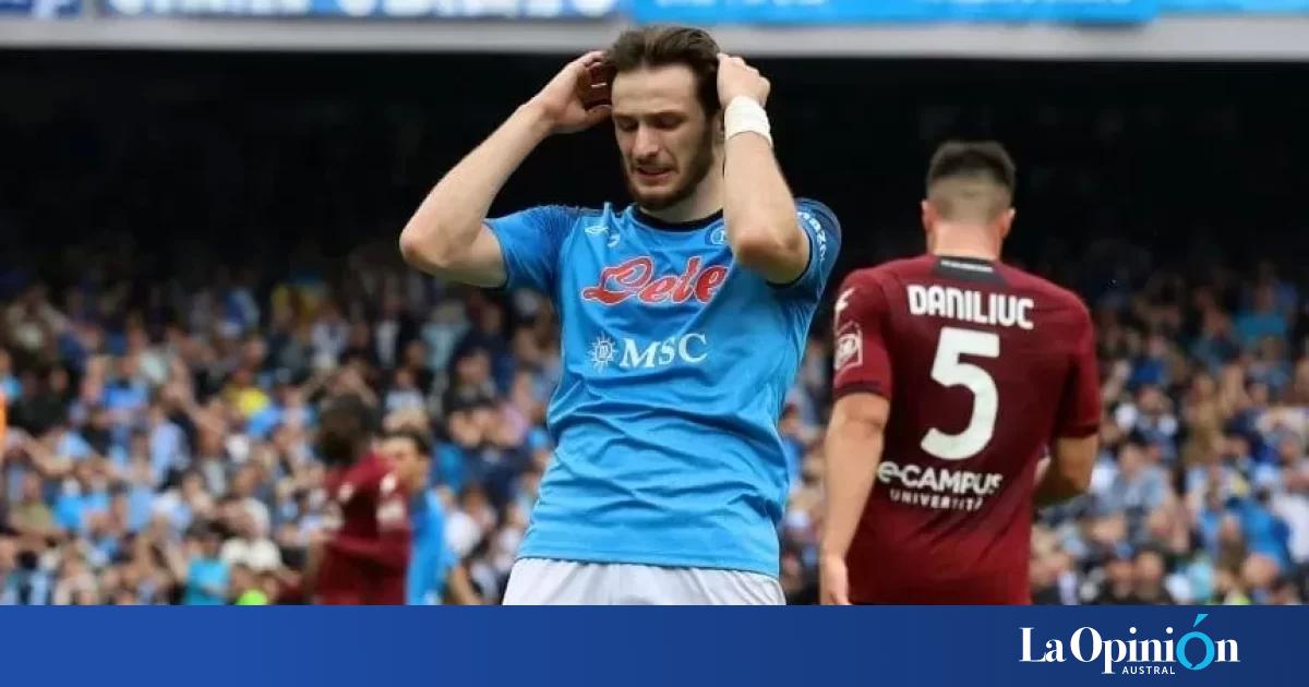 Napoli se quedó con las ganas de festejar y empató con Salernitana en