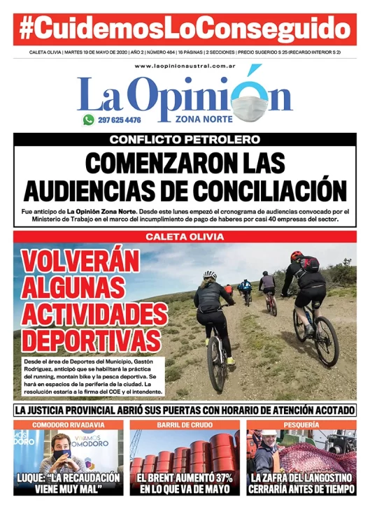 Diario La Opinión Zona Norte tapa edición impresa del 19 de mayo de