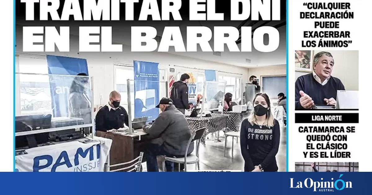 Diario La Opini N Zona Norte Tapa Edici N Impresa Del De Agosto De