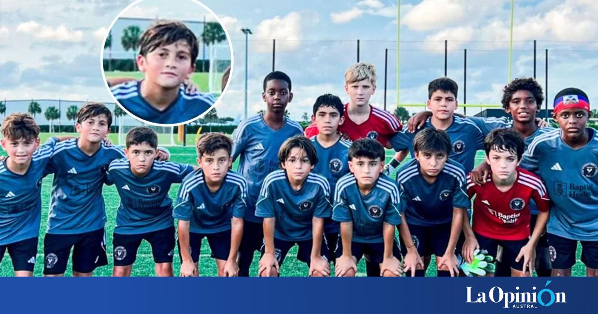 Thiago Messi debutó en las divisiones juveniles del Inter Miami La