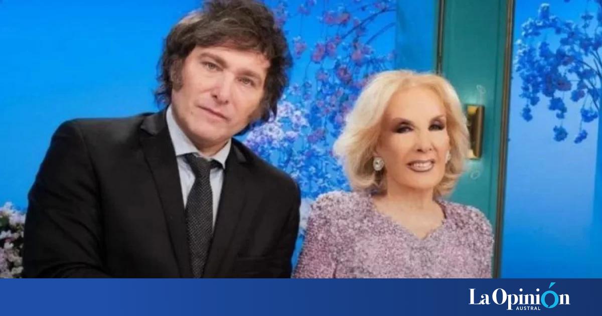 Javier Milei saludó a Mirtha Legrand y dijo que hacia mitad de año