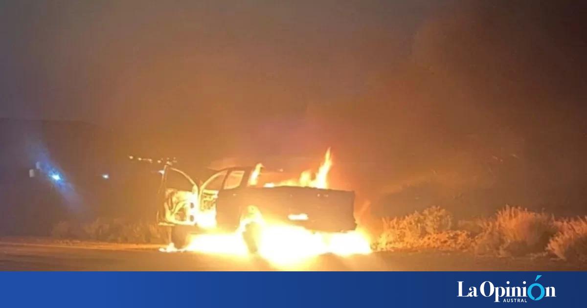 Compró una camioneta en Pico Truncado y se le incendió cuando viajaba