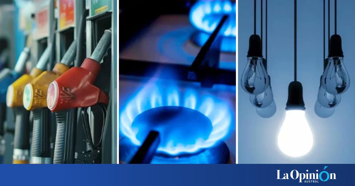 Nuevos aumentos en luz gas agua y combustibles en septiembre Cuánto