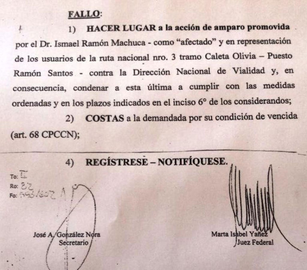 La Justicia Federal ordenó a Vialidad reparar la ruta 3 | La Opinión ...