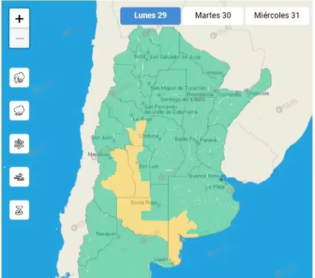 Alerta por vientos fuertes en varias zonas de Argentina La Opinión