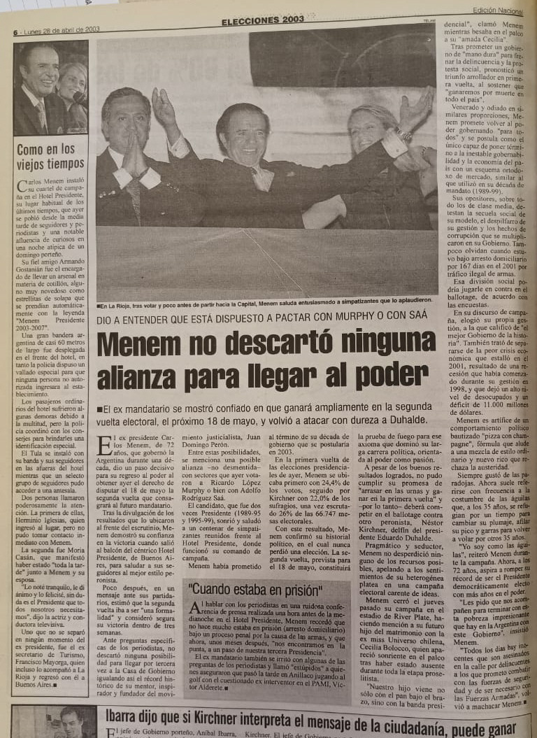 A 20 años de Néstor Kirchner rumbo a la presidencia: “La historia le va ...