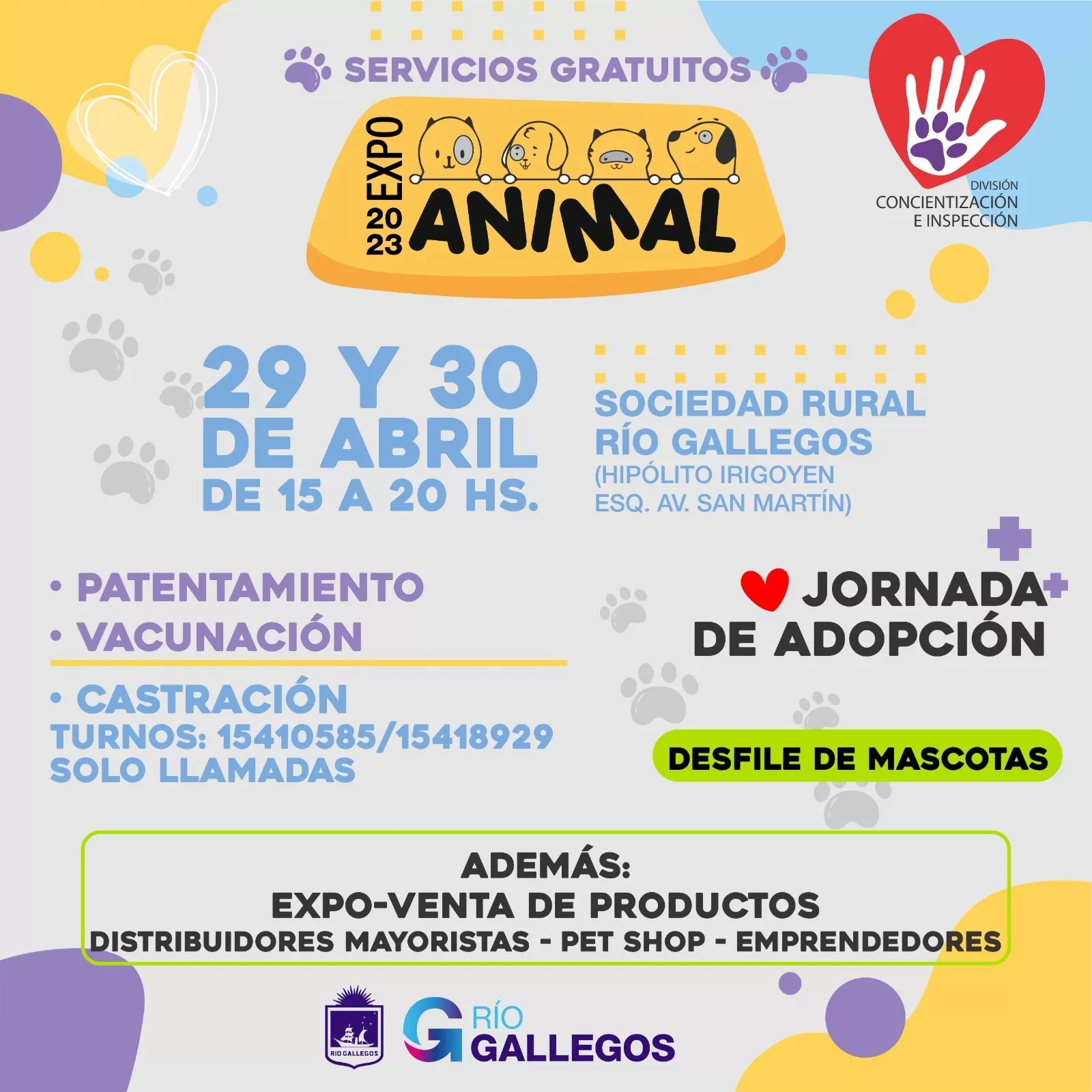 Se viene una nueva edición de la “Expo Animal” con desfile de mascotas