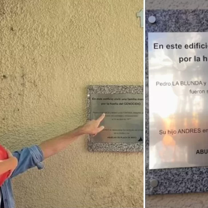 Vandalizaron la placa de la familia La Blunda: “Fue muy triste, me impactó”