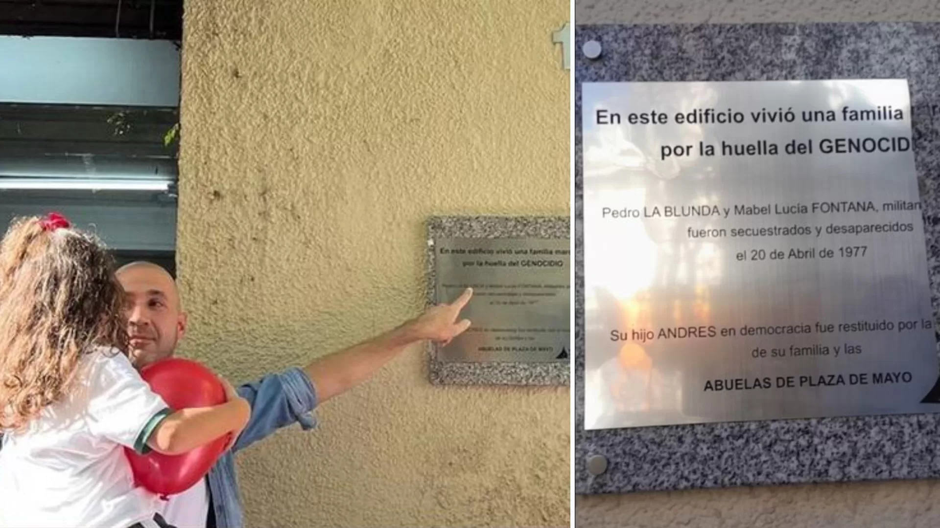 Vandalizaron la placa de la familia La Blunda: “Fue muy triste, me impactó”