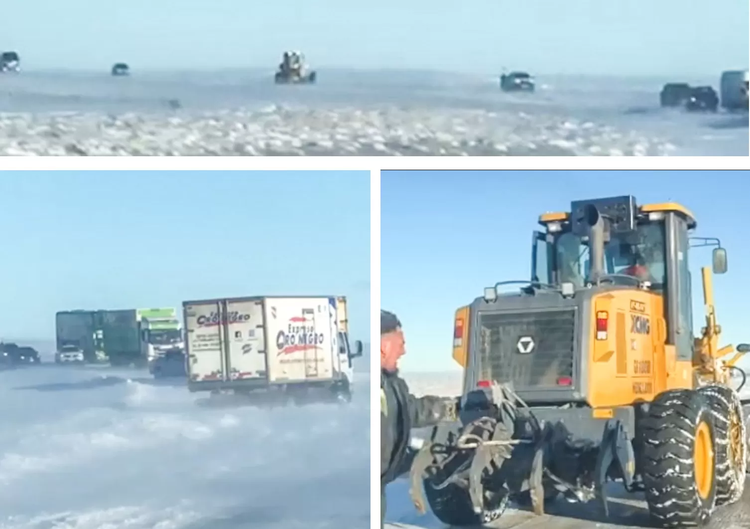 “Se vuela todo”: camiones cruzados en la ruta y tramos cortados en Santa Cruz