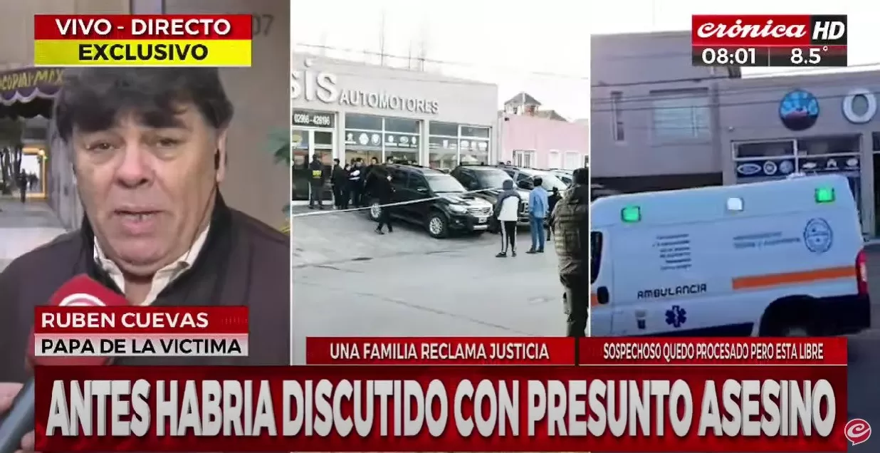 Crimen de Franco Cuevas en la concesionaria de Roberto Neil: “A mi hijo lo mataron de 4 disparos, necesitamos justicia” Crimen de Franco Cuevas en la concesionaria de Roberto Neil: “A mi hijo lo mataron de 4 disparos, necesitamos justicia”