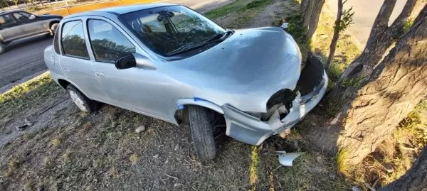 Perdió el control de su auto y chocó contra un árbol en la autovía 17 ...