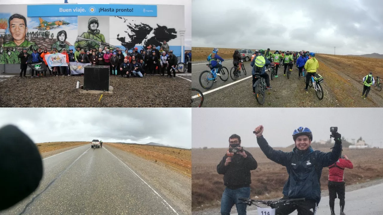 Desde adentro: Así vivimos la bicicleteada hasta Monte Aymond en homenaje a los 40 años de Malvinas Desde adentro: Así vivimos la bicicleteada hasta Monte Aymond en homenaje a los 40 años de Malvinas