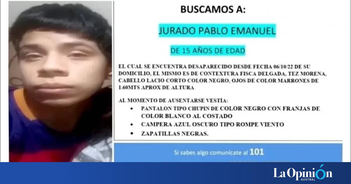 Buscan dar con el paradero de Pablo Emanuel Jurado La Opinión Austral