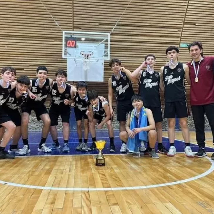 Juegos Evita básquet: los U15 de San Miguel son campeones provinciales