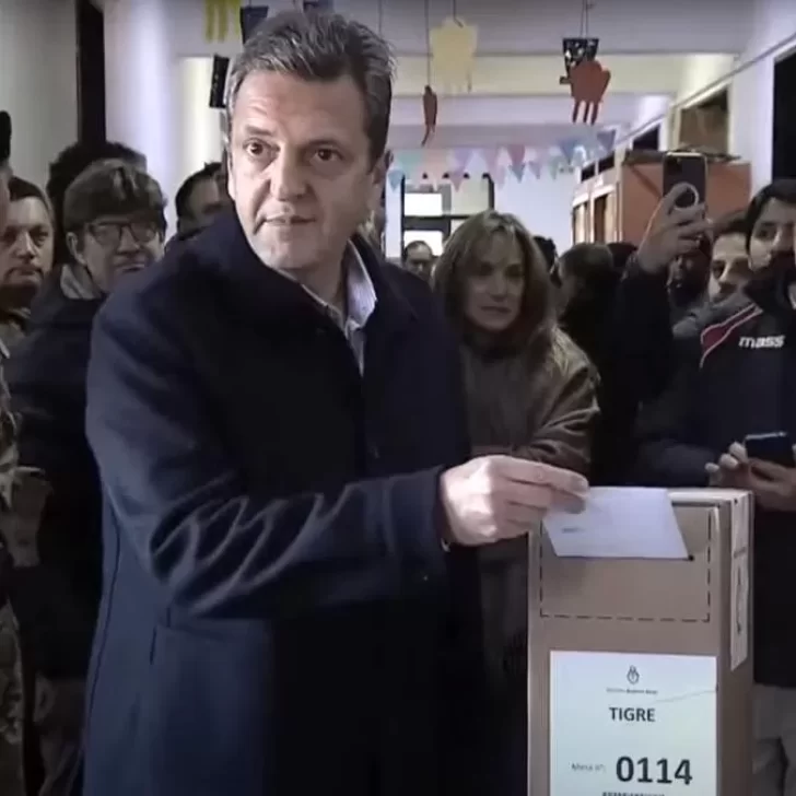 Votó Sergio Massa: “Es importante escuchar lo que la gente nos va diciendo en la urna a lo largo y ancho del país”