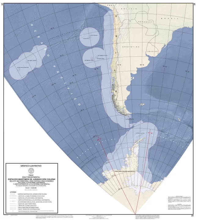 Cancillería presentó una queja por un mapa de la Armada chilena