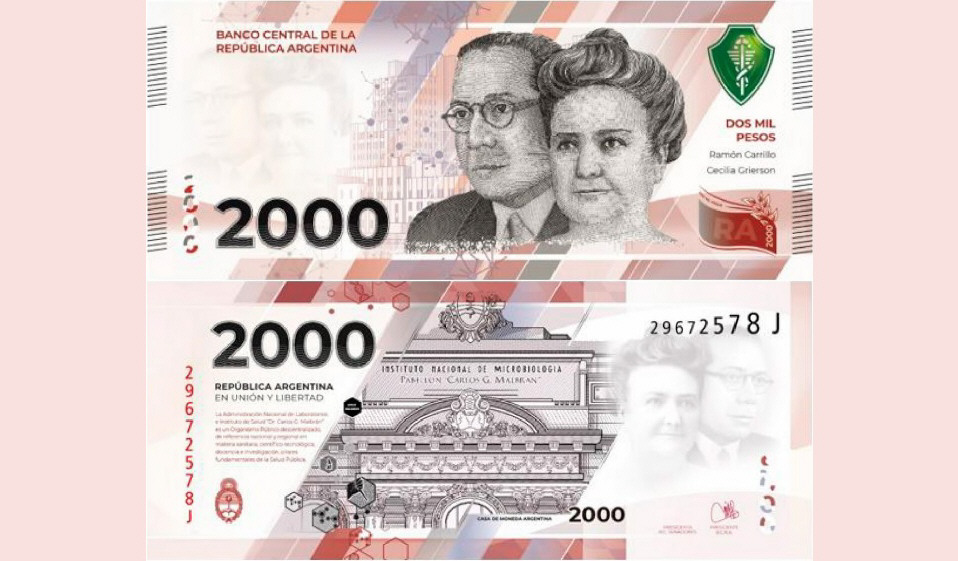 Quiénes fueron Grierson y Carrillo, las figuras del nuevo billete de $ 2.000