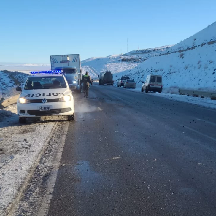 Al menos diez incidentes a causa de la escarcha en las rutas de Santa Cruz