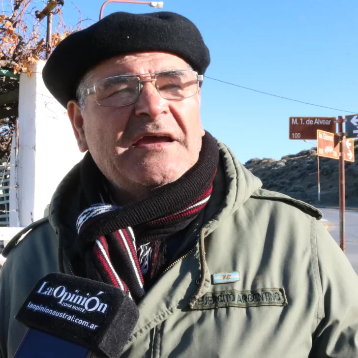 Oscar Poltronieri estuvo en Caleta Olivia: heroico soldado de Malvinas y un alma solidaria eterna