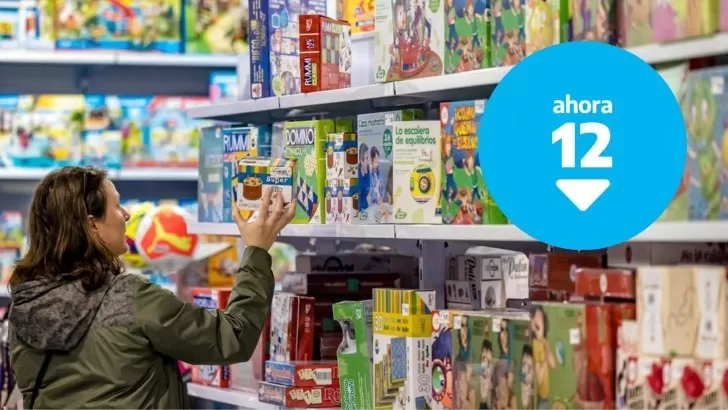 Día de la Niñez: incorporan al “Ahora 12” la venta de juguetes en supermercados