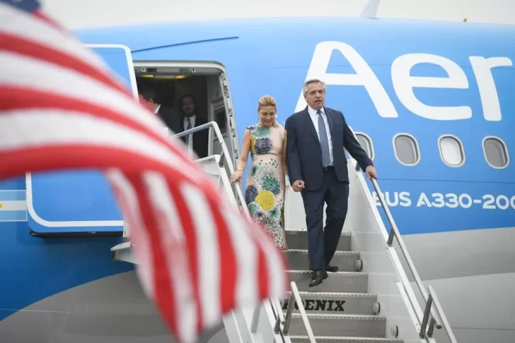 Alberto Fernández llegó a Estados Unidos para participar de la Cumbre de las Américas