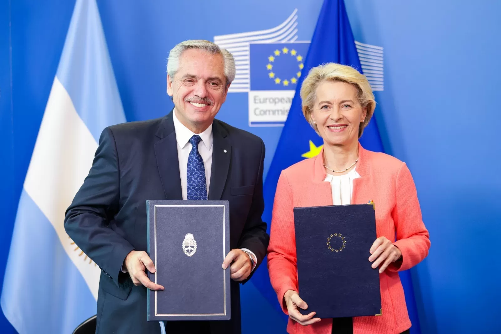 Alberto Fernández firmó un memorándum de entendimiento sobre energía entre la Argentina y la Unión Europea