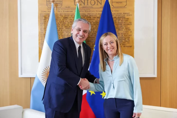 Alberto Fernández se reunió con Giorgia Meloni, presidenta del Consejo de Ministros de Italia