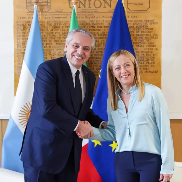 Alberto Fernández se reunió con Giorgia Meloni, presidenta del Consejo de Ministros de Italia