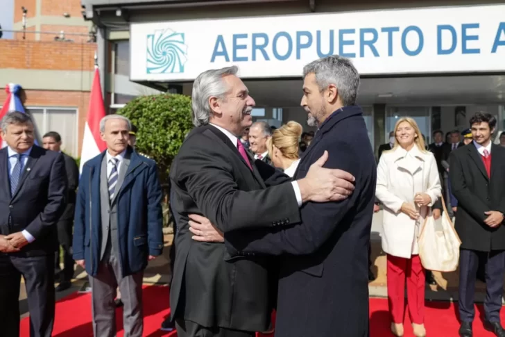 Alberto Fernández y Mario Abdo Benítez recorren la ampliación de la Central Hidroeléctrica Yacyretá