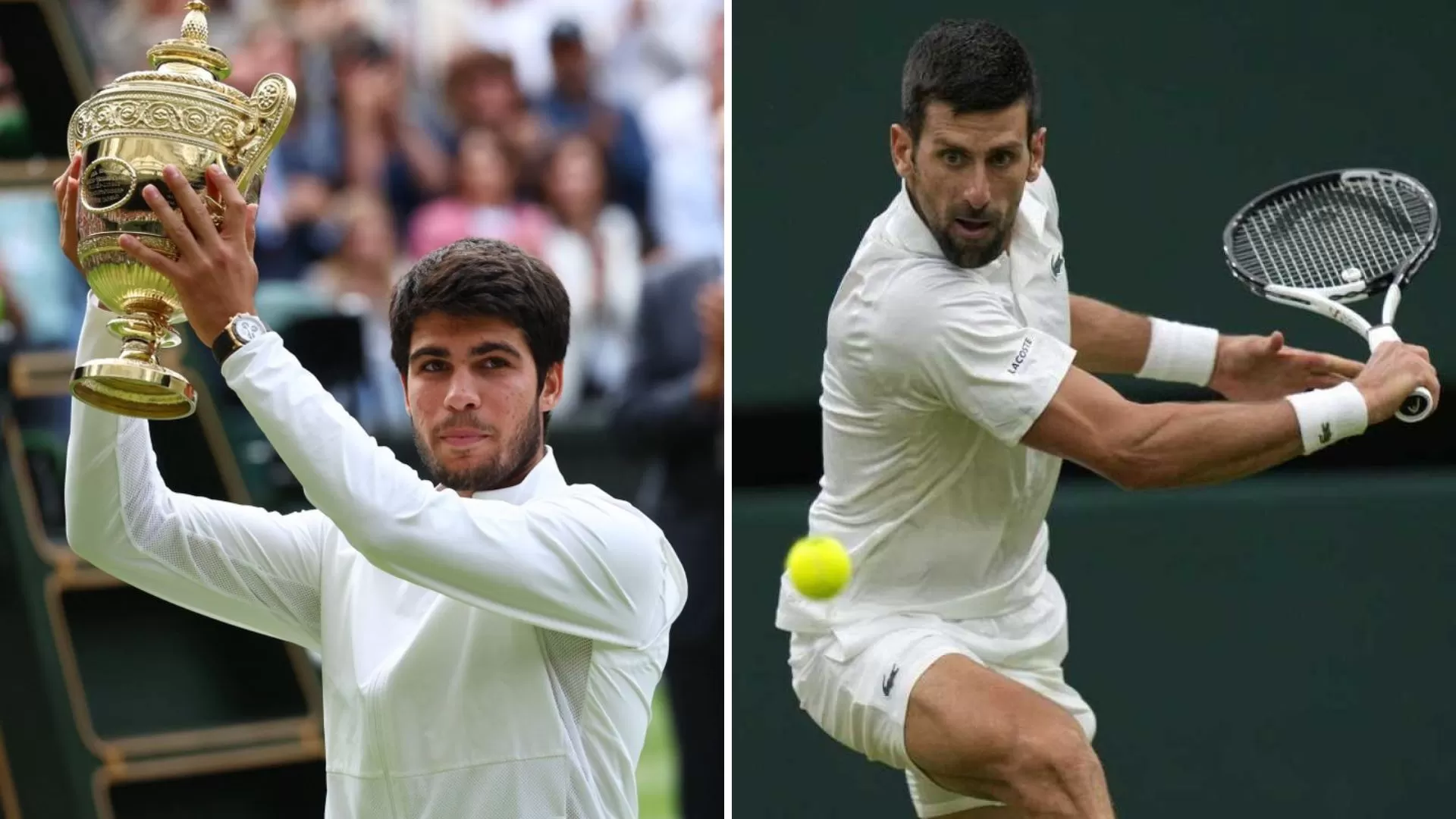 Carlos Alcaraz destronó a Novak Djokovic en Wimbledon 