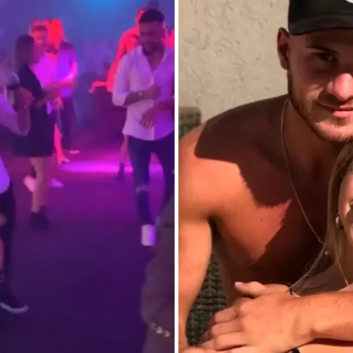 Video. Alexis Mac Allister llevó a su nueva novia a la fiesta de la Selección y oficializó la relación