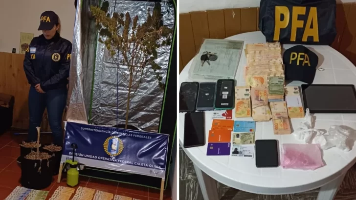 Allanamiento por droga: secuestraron 3 kg de cocaína, dos millones de pesos y hay tres detenidos