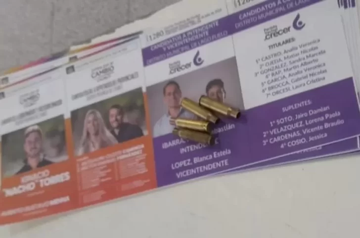 Elecciones en Chubut. Dejaron balas en una boleta dentro del cuarto oscuro: “Es un acto mafioso”