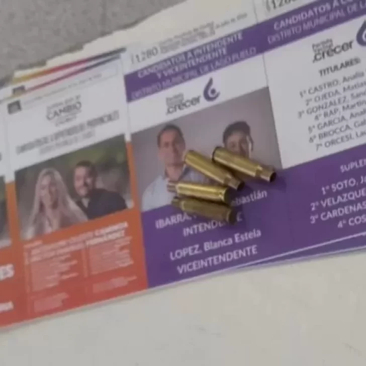 Elecciones en Chubut: acusaciones cruzadas por las balas encontradas sobre una boleta dentro del cuarto oscuro