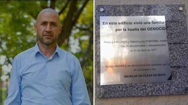 Andrés La Blunda denunció que vandalizaron la placa de su familia: “estos hechos evidencian al fascismo como practica social”