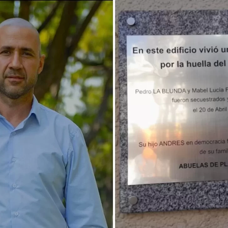 Andrés La Blunda denunció que vandalizaron la placa de su familia: “estos hechos evidencian al fascismo como practica social”