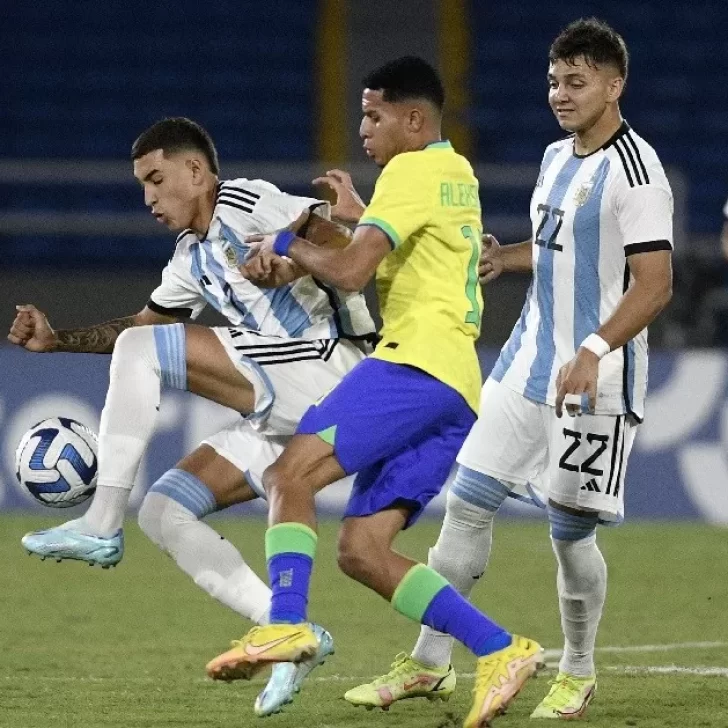 Argentina perdió con Brasil y compromete sus chances en el Sudamericano Sub ’20