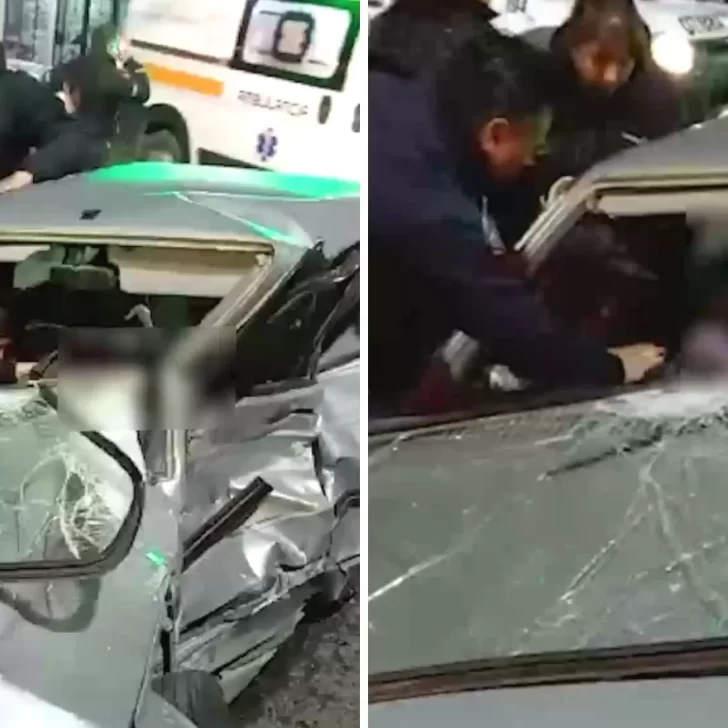 En estado de shock: así retiraban a la novia de “Coquito” Oyarzo del lugar del siniestro En estado de shock: así retiraban a la novia de “Coquito” Oyarzo del lugar del siniestro