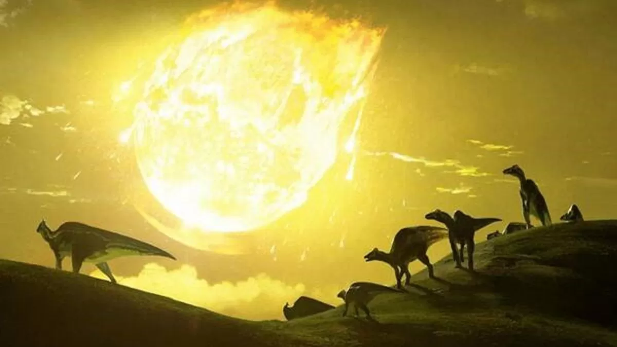 Hallan el primer fósil de dinosaurio que podría haber muerto por el asteroide que los extinguió Hallan el primer fósil de dinosaurio que podría haber muerto por el asteroide que los extinguió