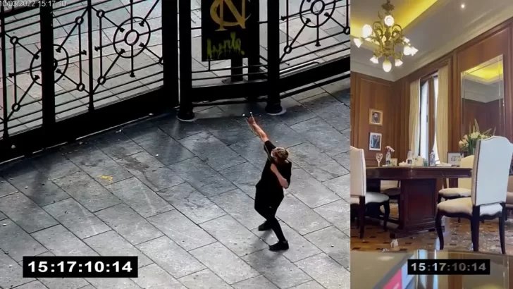 Cristina Fernández difundió otro video del ataque a su despacho en el Congreso con más detalles
