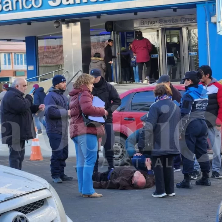 Atropellaron a un adulto mayor en pleno centro de Río Gallegos