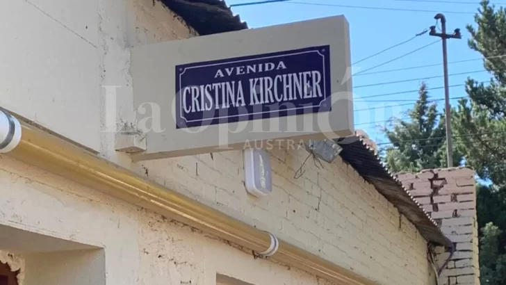 Pusieron una “Avenida Cristina Kirchner” en El Calafate