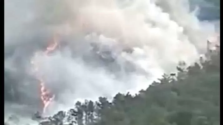 Se estrelló un avión con 132 personas a bordo en China y provocó un incendio en la montaña