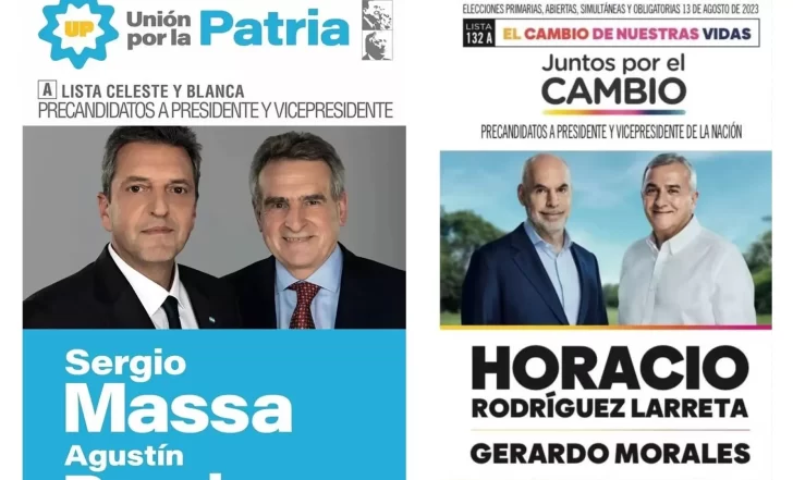Elecciones 2023: así son las boletas de Unión por la Patria y Juntos por el Cambio para las PASO