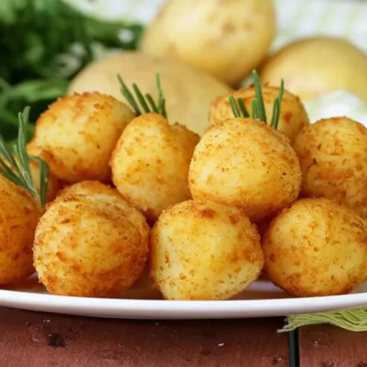 Receta sabrosa y con pocos ingredientes: bombas de papa rellenas con queso Receta sabrosa y con pocos ingredientes: bombas de papa rellenas con queso