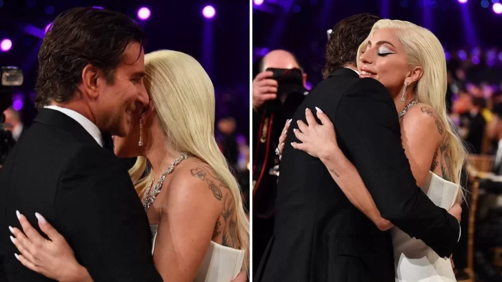 Entre abrazos y sonrisas, el reencuentro de Bradley Cooper y Lady Gaga en los SAG Awards 2022