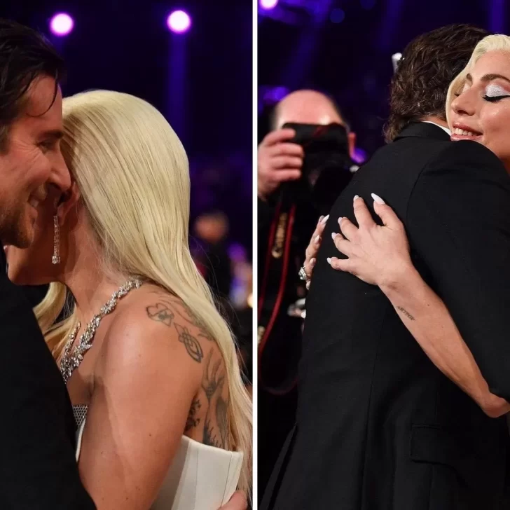 Entre abrazos y sonrisas, el reencuentro de Bradley Cooper y Lady Gaga en los SAG Awards 2022