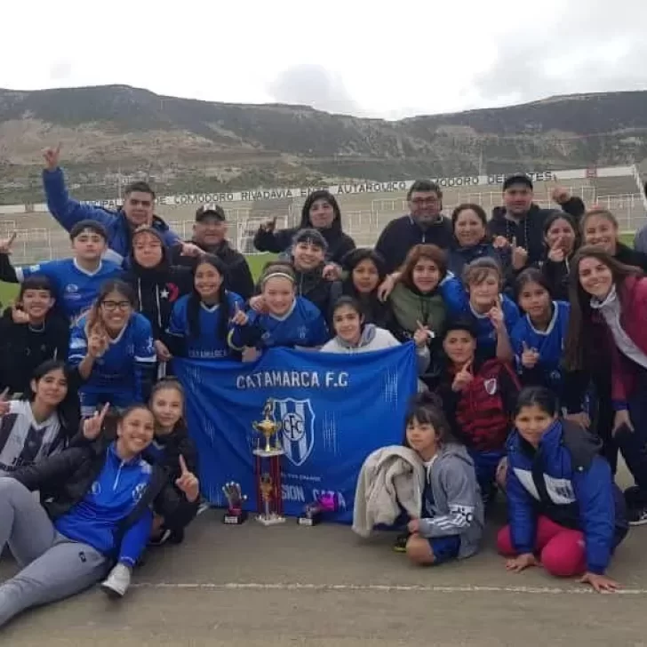 La Sub 14 femenino de Catamarca FC de Caleta Olivia fue la campeona del Mundialito en Comodoro Rivadavia