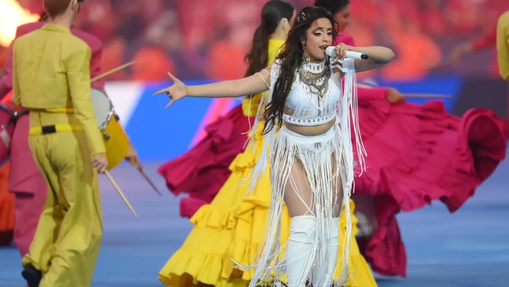 Video. Camila Cabello cantó en la previa a la final de la UEFA Champions League entre el Real Madrid y el Liverpool